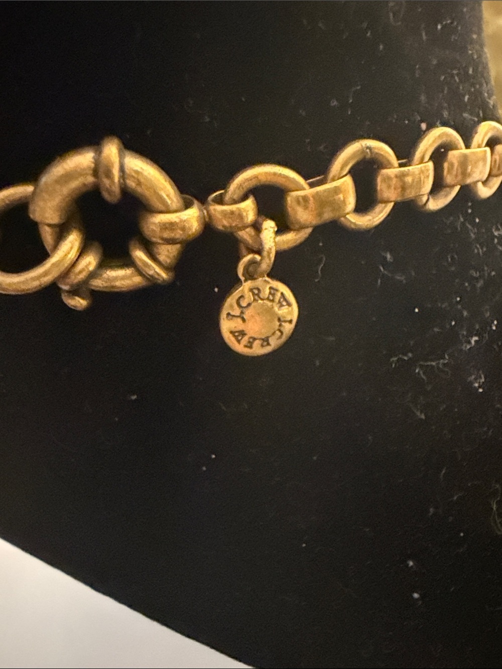 J. Crew Gold Cluster Necklace with Clear Crystals - Picture 5 of 5